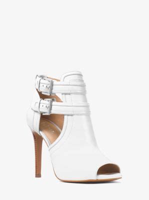 blaze open-toe leather ankle boot michael kors|Blaze Leather Open.